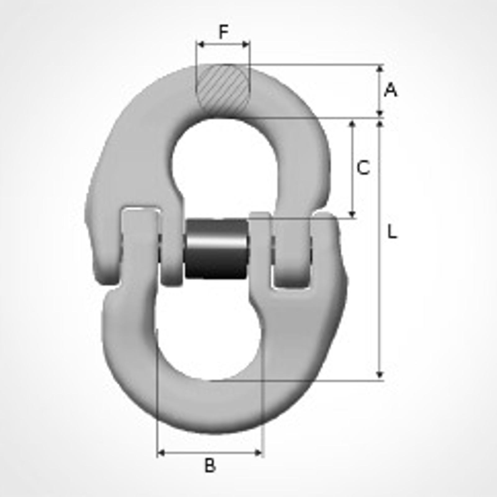 Image of Gunnebo coupling link G HDG