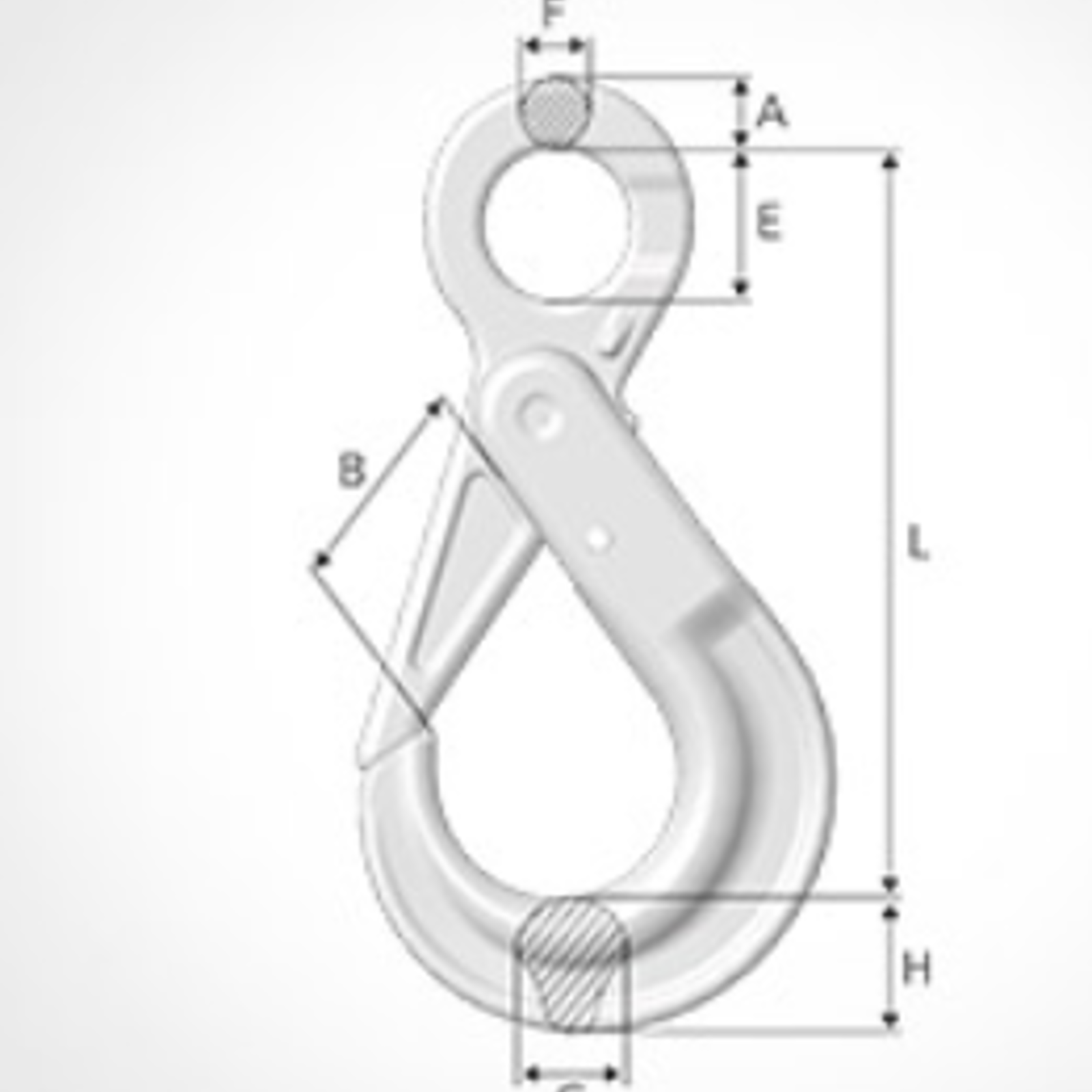 Image of Safety Hook BK HDG